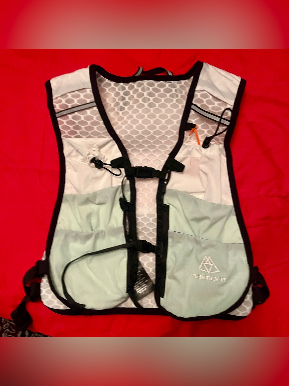 Haimont Wo Sz M Skylite 5L Mint & White Lightweight Running Vest
